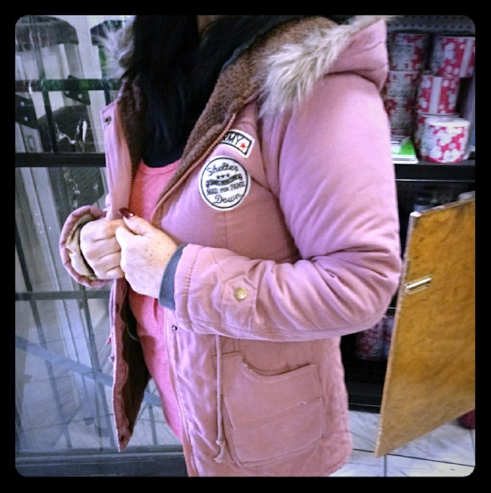 Brand new womens fur hooded sweater.